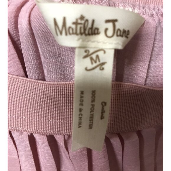 Matilda Jane Curtain Call Pants Pink Pleated Size medium GOOD CONDITION - Picture 5 of 5